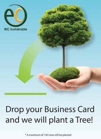 Business Card Into a Tree